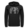 Men's Lost Gods Henna Elephant Design  Adult Pull Over Hoodie