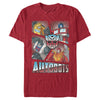 Men's Transformers Autobots Character Cut Up  Adult T-Shirt