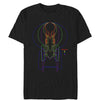 Men's Star Trek Rainbow Enterprise Evolution  Adult T-Shirt