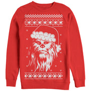 Men's Star Wars Ugly Christmas Chewbacca Santa  Adult Sweatshirt