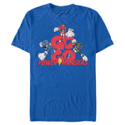 Men's Power Rangers Go Go Rangers  Adult T-Shirt