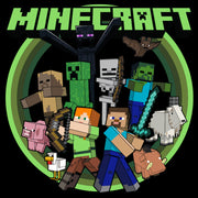 Men's Minecraft Heroes and Mobs  Adult T-Shirt