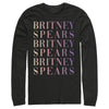 Men's Britney Spears Name Stack  Adult Long Sleeve Shirt