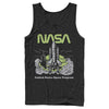 Men's NASA United States Space Program Vintage Poster  Adult Tank Top