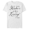 Men's Game of Thrones Winter is Coming Cursive  Adult T-Shirt