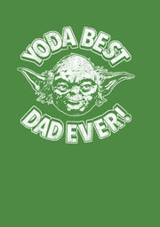 Men's Star Wars Father's Day Yoda Best Dad Ever  Adult T-Shirt