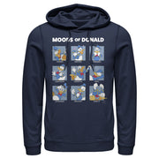 Men's Mickey & Friends The Moods of Donald Duck  Adult Pull Over Hoodie