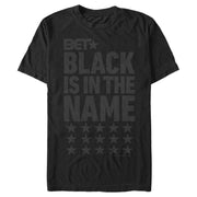 Men's BET In the Name Grayscale  Adult T-Shirt