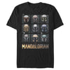 Men's Star Wars: The Mandalorian Helmet Grid  Adult T-Shirt