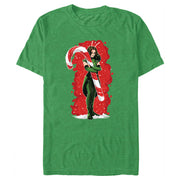 Men's Guardians of the Galaxy Holiday Special Mantis Candy Cane Hug  Adult T-Shirt