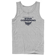 Men's Lightyear Property of Star Command  Adult Tank Top