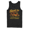 Men's Back to the Future DeLorean Schematic Print  Adult Tank Top