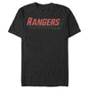 Men's Power Rangers Shadow Text  Adult T-Shirt