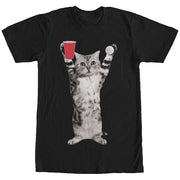 Men's Lost Gods Pong Cat  Adult T-Shirt