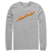 Men's Cheetos Flamin' Hot Logo  Adult Long Sleeve Shirt