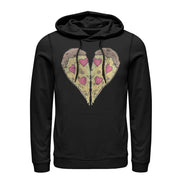 Men's Lost Gods Piece of Pizza Heart  Adult Pull Over Hoodie