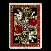 Men's The Big Lebowski Dude Playing Card  Adult T-Shirt