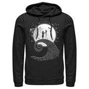 Men's The Nightmare Before Christmas Halloween Jack Skellington Sally Meant to Be  Adult Pull Over Hoodie