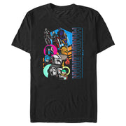 Men's Star Wars: The Mandalorian Colorful Retro Poster  Adult T-Shirt