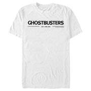 Men's Ghostbusters Black Logo  Adult T-Shirt