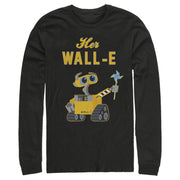 Men's Wall-E Valentine's Day Her Wall-E  Adult Long Sleeve Shirt