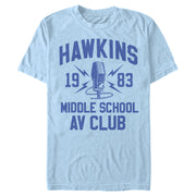 Men's Stranger Things Hawkins AV Club 1983  Adult T-Shirt