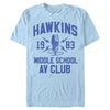 Men's Stranger Things Hawkins AV Club 1983  Adult T-Shirt