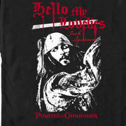 Men's Pirates of the Caribbean: Curse of the Black Pearl Jack Sparrow Hello My Lovelies  Adult T-Shirt