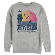 Men's Jaws Amity Island Tourist Welcome  Adult Sweatshirt