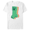 Men's Minecraft Colorful Creeper  Adult T-Shirt