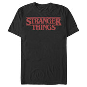 Men's Stranger Things Bold Logo  Adult T-Shirt