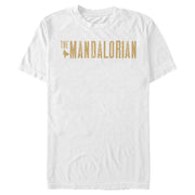 Men's Star Wars: The Mandalorian Distressed Logo  Adult T-Shirt