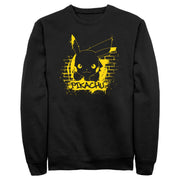 Men's Pokemon Pikachu Mural  Adult Sweatshirt