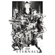 Men's Marvel Eternals Greyscale Poster  Adult Sweatshirt