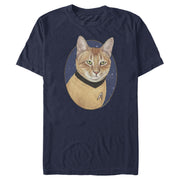 Men's Star Trek Captain Kirk Cat  Adult T-Shirt