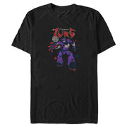 Men's Lightyear Retro Emperor Zurg Distressed  Adult T-Shirt