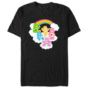 Men's Care Bears Rainbow Clouds  Adult T-Shirt