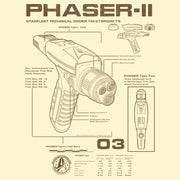 Men's Star Trek: Discovery Phaser-II Schematic  Adult T-Shirt