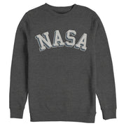 Men's NASA Curved 3D Bold Logo  Adult Sweatshirt