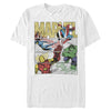 Men's Marvel Heroic Comic Strip  Adult T-Shirt