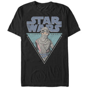 Men's Star Wars The Force Awakens Rey Triangle  Adult T-Shirt