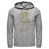 Men's Star Wars: The Rise of Skywalker Babu Frik Outline  Adult Pull Over Hoodie