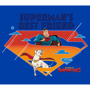 Men's DC League of Super-Pets Superman's Best Friend Logo  Adult T-Shirt