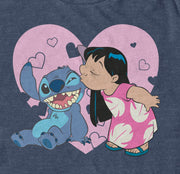 Men's Lilo & Stitch Kisses  Adult T-Shirt