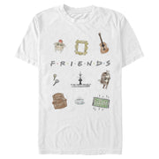 Men's Friends Series Icon Cartoons  Adult T-Shirt