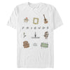 Men's Friends Series Icon Cartoons  Adult T-Shirt