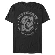 Men's Harry Potter Slytherin Ambition, Cunning, and Pride  Adult T-Shirt