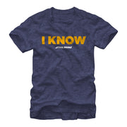 Men's Star Wars Han Solo I Know  Adult T-Shirt