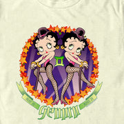 Men's Betty Boop Gemini Zodiac  Adult T-Shirt