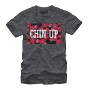 Women's CHIN UP Logo Floral Print  Adult Boyfriend Tee